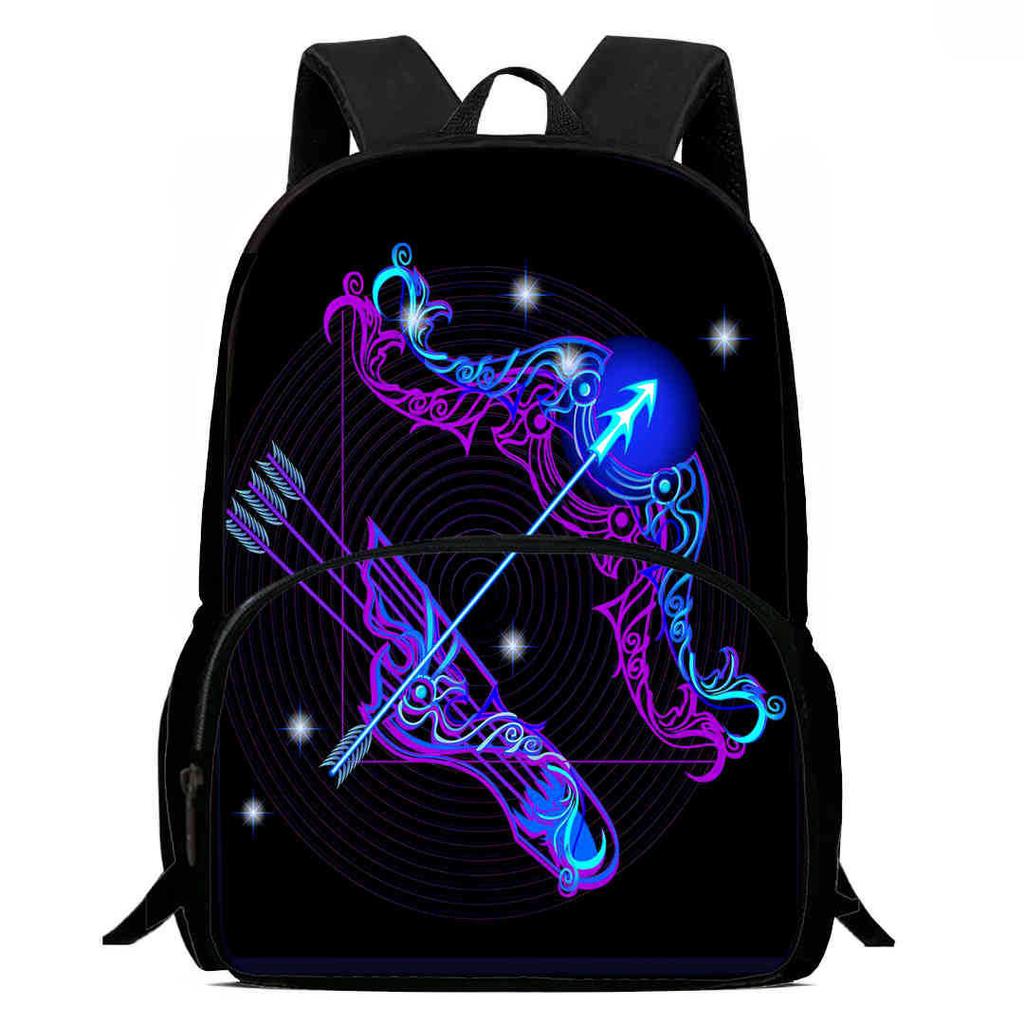 12 Sternbilder Schultasche High Definition Multifunktion Oxford Leichter Rucksack Haare