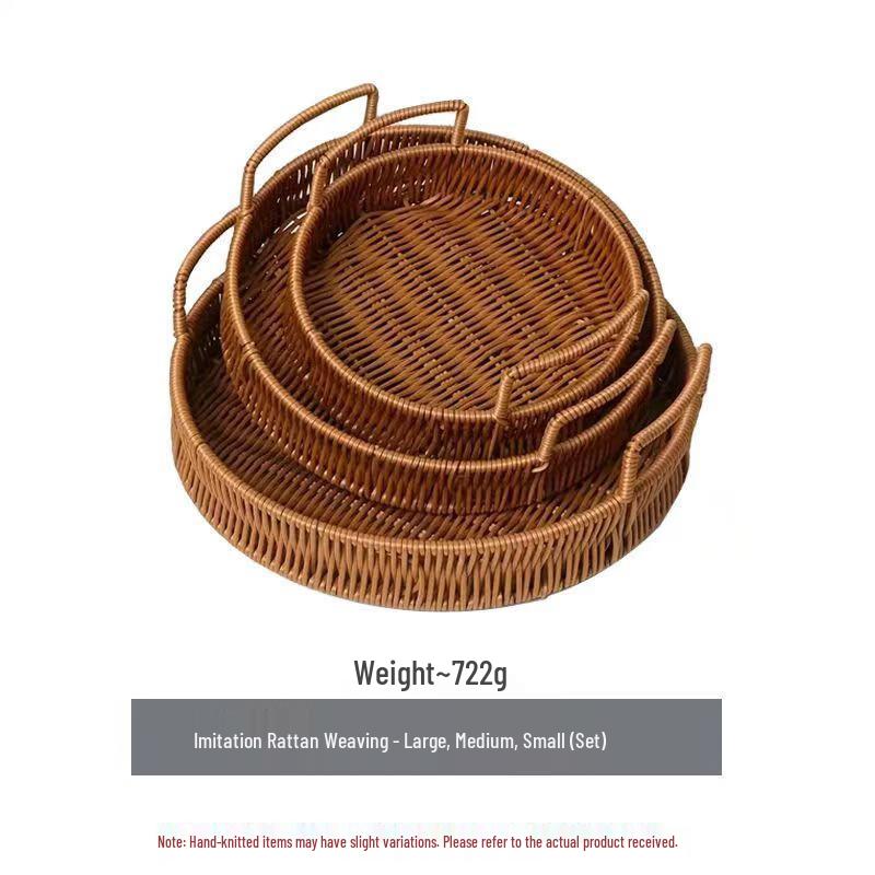 

Rattan Style Plastic Storage Basket Set