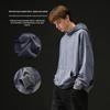 Unisex Vintage American Street Style Washed Cotton Hoodie - Long Sleeve Casual Retro Top
