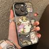 Music note cute animal creative hard shell 15 for apple 14promax mobile phone case 13 simple 12 anti-drop 11
