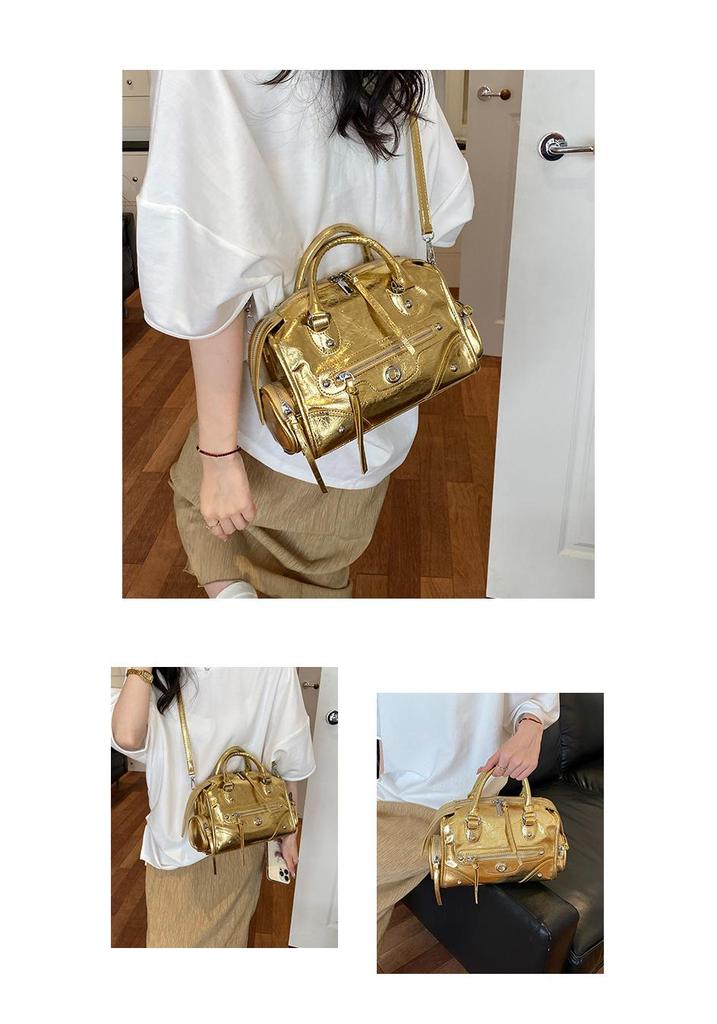 Motorcycle Style Crossbody Bag: Niche Design with High-End Luxury Feel
