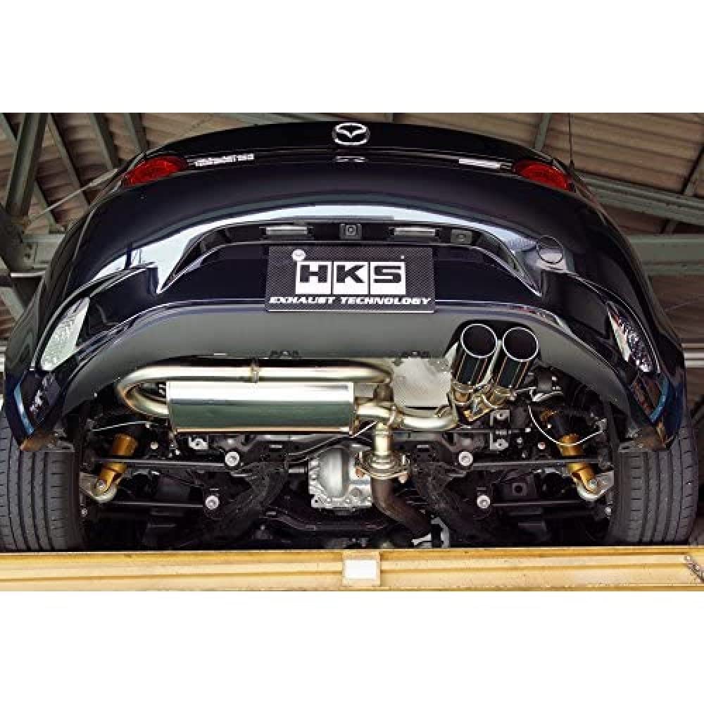 HKS Automotive Sports Muffler Liga Max Premium Mazda Roadster ND5RC 2 Pieces Vehicle Inspection Compatible Intake and Exhaust System Parts (ROADSTER)