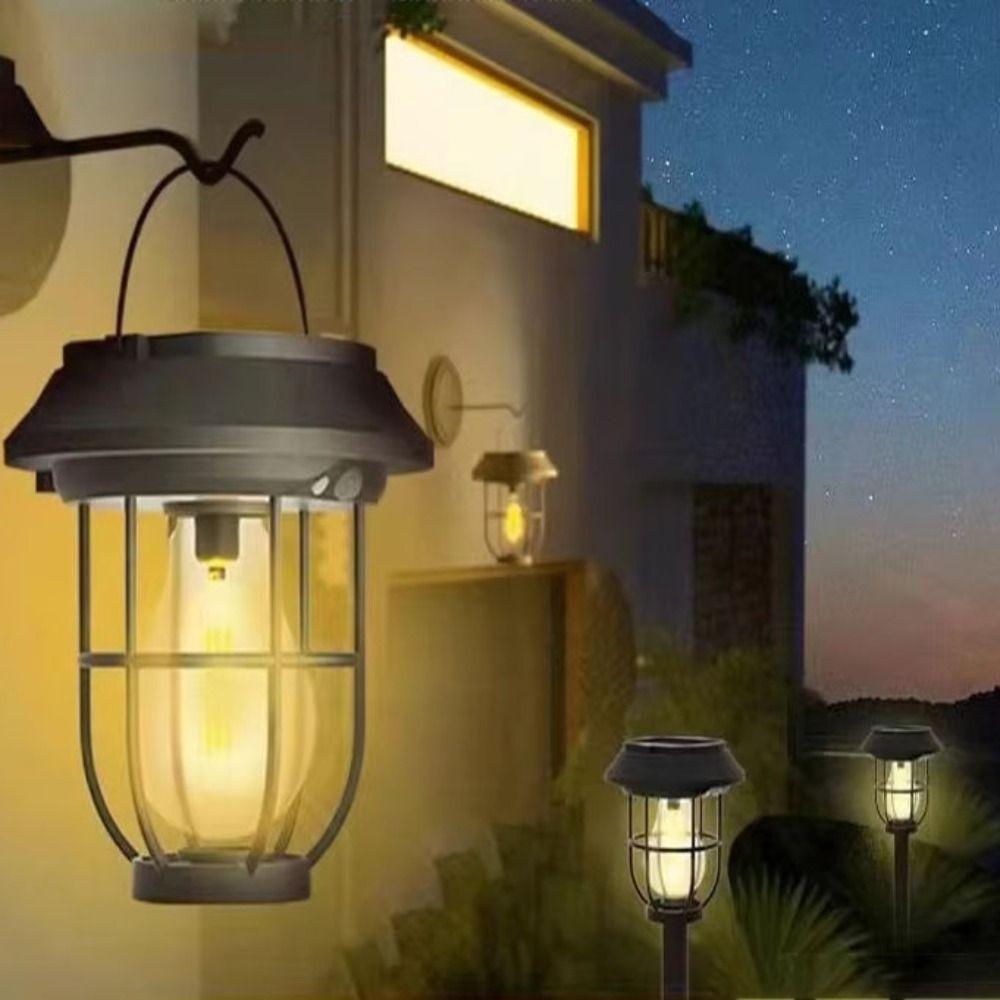 Bright Lawn Lamps Waterproof Tungsten Filament Light Energy-saving Solar Lamps  Camping