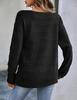 2026 Autumn/Winter European & American Loose Round Neck Knit Sweater, Women's Long Sleeve Solid Color Versatile Pullover