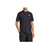 Adidas Logo Polo Shirt Men Tops Black JF8424