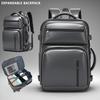 Men's Anti-theft Expandable Backpack - Large-capacity Laptop Bag, Expandable Design, Multiple Compartments and Zipper Pockets, T