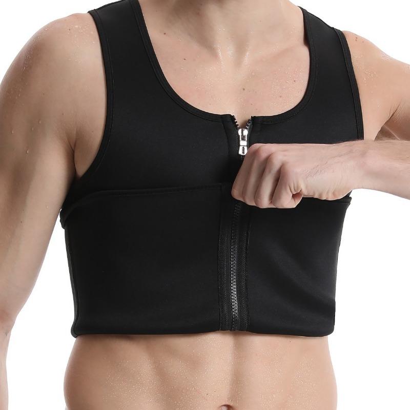 Men Sports Quick Dry Sweat Absorbent Slimming Body Shaper Sauna Vest