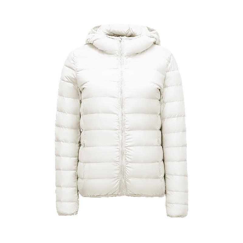 Women's Lightweight Hooded Down Jacket - Winter Collection, Plus Size Available