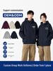 Men's Custom Logo Zipper Hoodie: Heavyweight Autumn Casual Workwear Sweatshirt