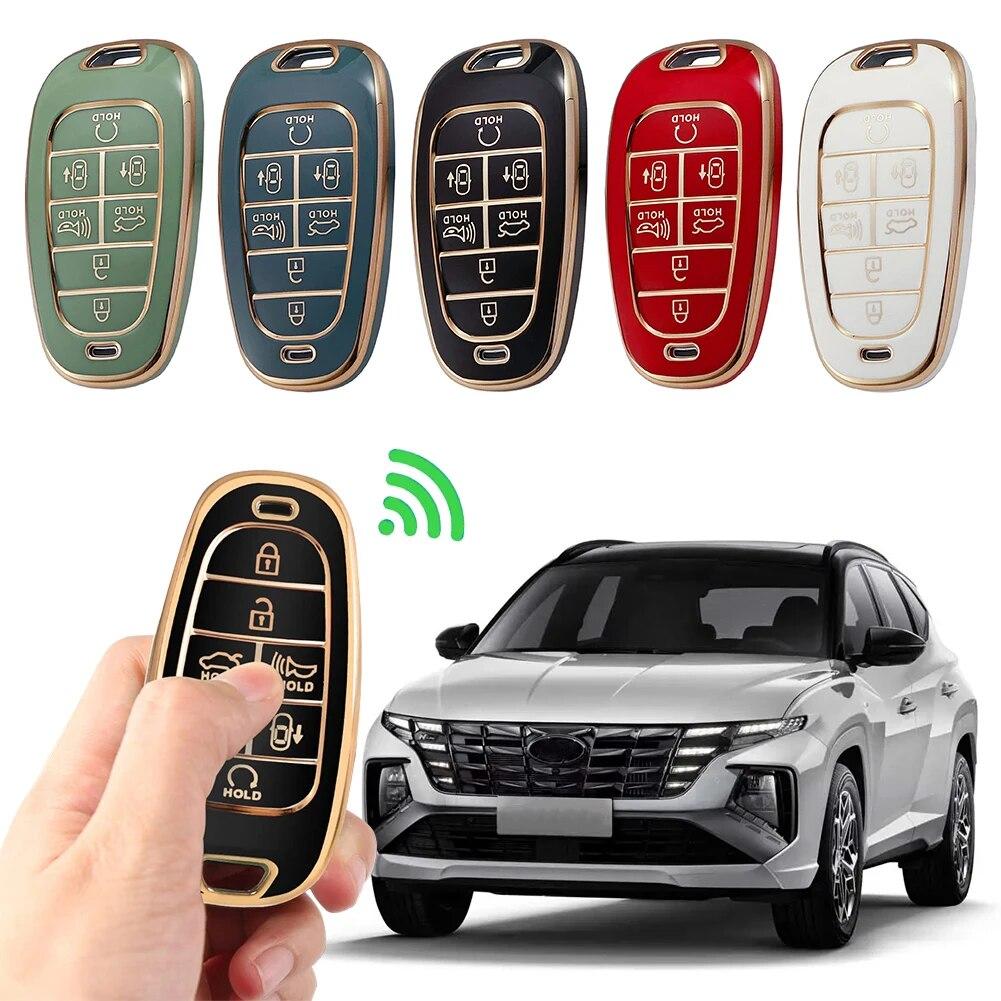 Husa pentru chei auto din Tpu pentru Hyundai 5 7 butoane Sonata Sel Ev 6 Ev 8 IONIQ 5 NEXO Tucson Sonata Grandeur Sonata Limited