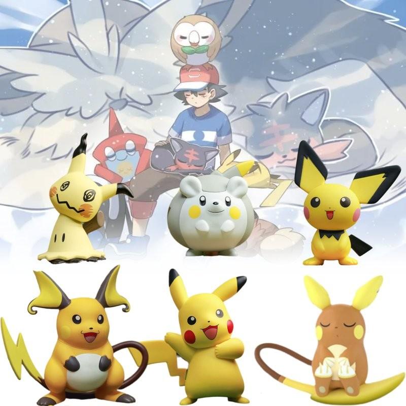 Cute Pokmon Pikachu Character Collectible Figurine Perfect For Desktop Display