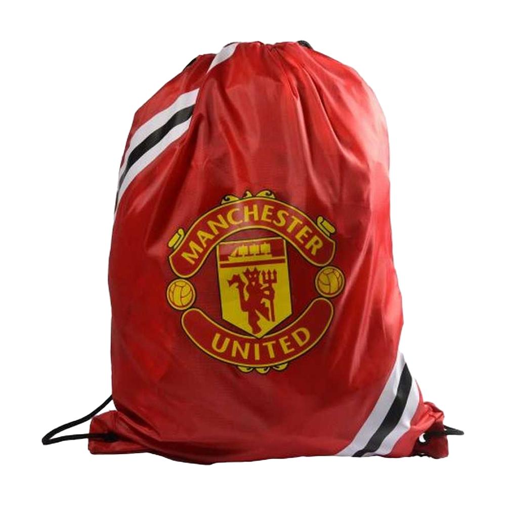 Manchester United FC Pruhovaná taška se stahovací šňůrkou
