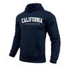 California Fashion Hoodie for Men Urban Casual Hooded Long Sleeve Pullover Male All Season Daily Sports Sweatshirt Men's Clothes
