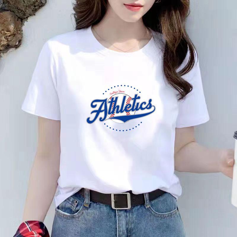 Summer cotton short-sleeved t-shirt women s Korean version loose casual women s top half-sleeved bottoming shirt M