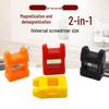 Magnetic Phillips & Flathead Screwdriver Bits with Quick Magnetizer/Demagnetizer.