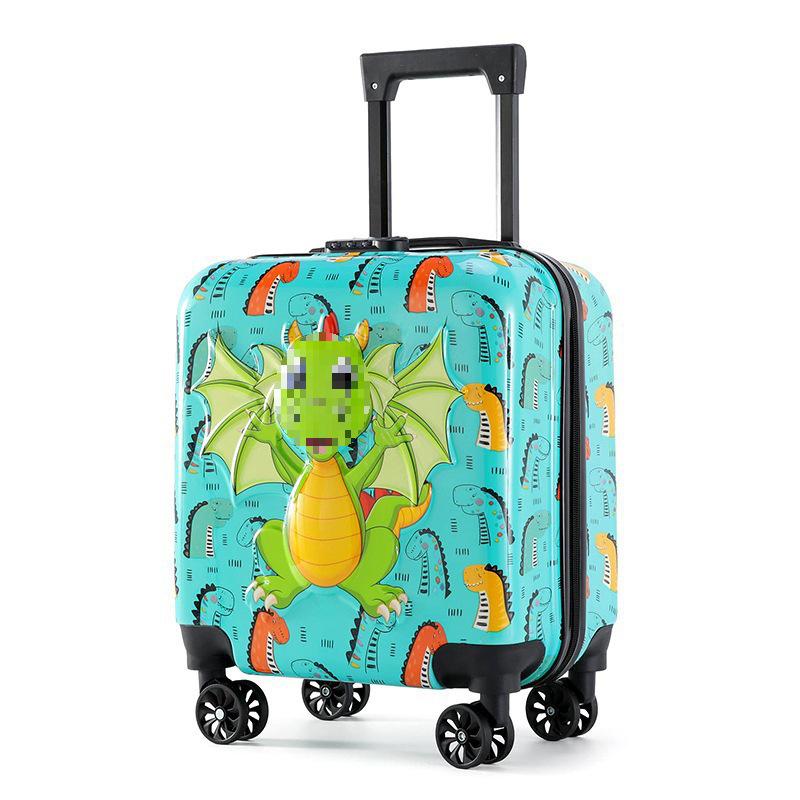 Children's Cartoon Trolley Suitcase with Universal Wheels - Ideal for Boys and Girls