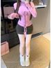 Sweet Style 3D Flower High Neck Long Sleeve Women's Slimming Top - Autumn/Winter