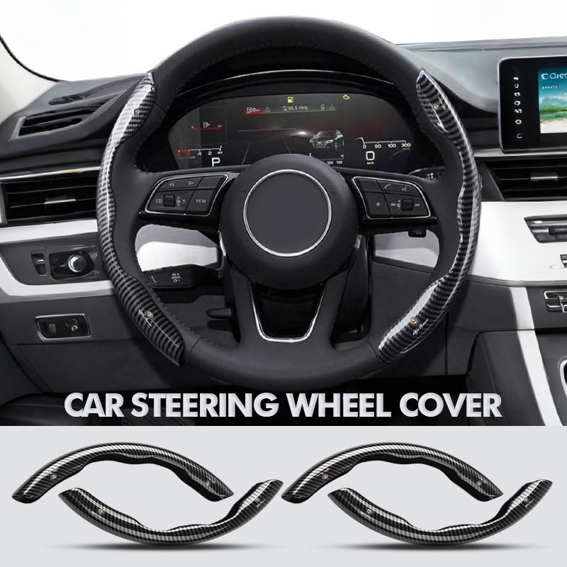 For Alfa Romeo Carbon Fiber Car Steering Wheel Cover Non-Slip Steering Wheel Cover Protector Case Giulia 147 Mito 156 159 166 GTxya563