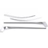 Chrome Steel Rear View Side Mirror Strip Decor Trim For Tesla Model Y 2020-2023