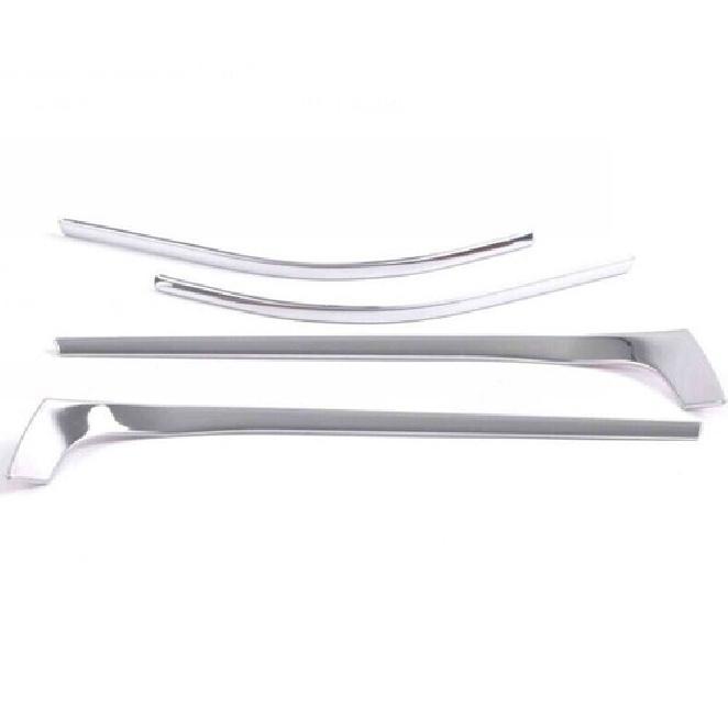 Chrome Steel Rear View Side Mirror Strip Decor Trim For Tesla Model Y 2020-2023