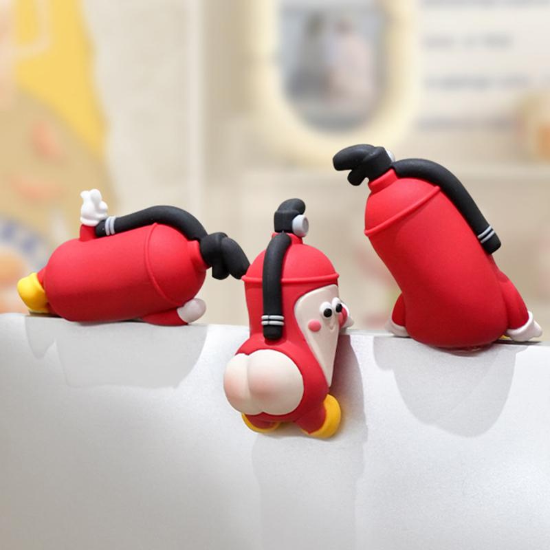 Mr. Extinguisher Mini Party Decoration Creative Central Control Screen Doll Ornaments Funny Resin Office Decor Wholesales 2026