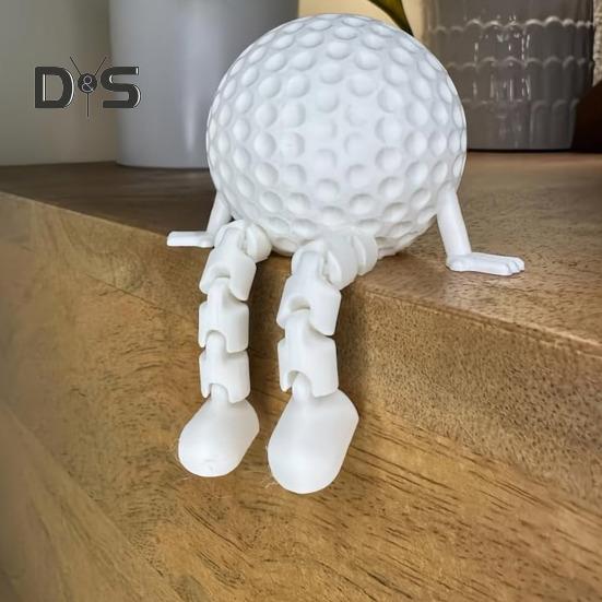 Tennis Model Ornament Golf Basketball Soccer Baseball Ball Figure Articulated Legs Display Model Office Desk Accessory