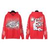 Mens Womens Oversized Hooded Sweatshirt Streetwear Vintage Washed Cotton Pullover Casual Long Sleeve