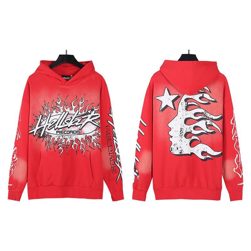 Mens Womens Oversized Hooded Sweatshirt Streetwear Vintage Washed Cotton Pullover Casual Long Sleeve