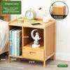 Simple solid wood bedside table, multi-layer drawer small cabinet, light luxury storage cabinet, simple bedside storage cabinet