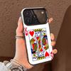 Poker playing cards  Phone Case For iPhone 17 16 15 14 13 12 11 Pro Max Plus Silver candy Matte Cover