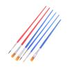 50Pcs Painting Brushes Set Art Round Flat Hair Nylon Hair Paint Brush For Oil Acrylic Watercolor Kids/Artists/Beginners/Student
