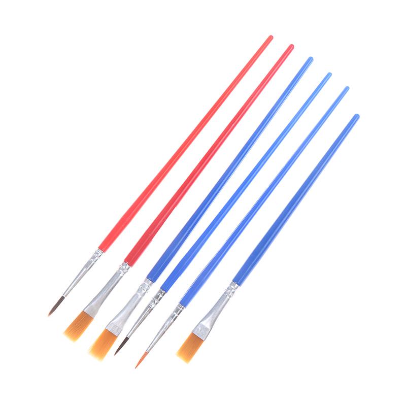 50Pcs Painting Brushes Set Art Round Flat Hair Nylon Hair Paint Brush For Oil Acrylic Watercolor Kids/Artists/Beginners/Student