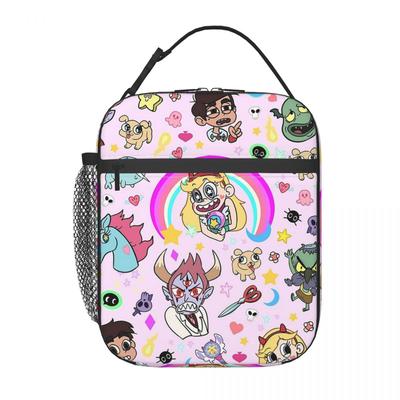 Star VS The Forces Of Evil Insulated Lunch Bag for Women Children Portable Food Boxes Thermal Lunch Box Tote