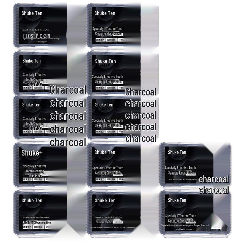 

Shuke Bamboo Charcoal Dental Floss Picks