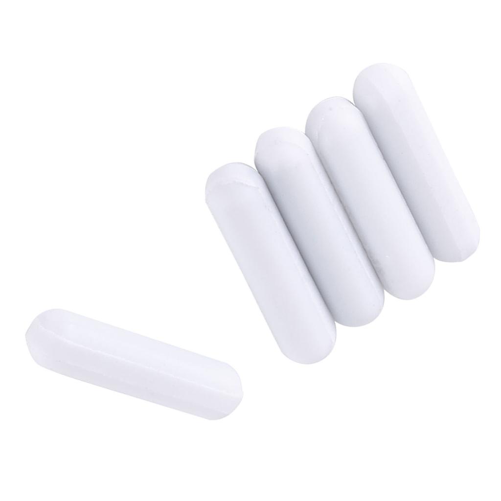 5pcs Type C White Color PTFE Stir Bar Laboratory Stirrer Flea Lab Spinner for Magnetic Mixer