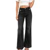 Women's Casual Jeans, Slightly Flared Denim Pants for Everyday Wear