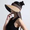 Sunscreen Hat Women's New Summer Widened Brim Empty Top Hat Outdoor Sports Wrap-around UV Protection Sun Hat
