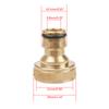 8Pcs Brass Garden Hose Connector, 1/2Inch and 3/4Inch Faucet Adapter, Garden Hose Quick Connectors Brass Hose Fittings