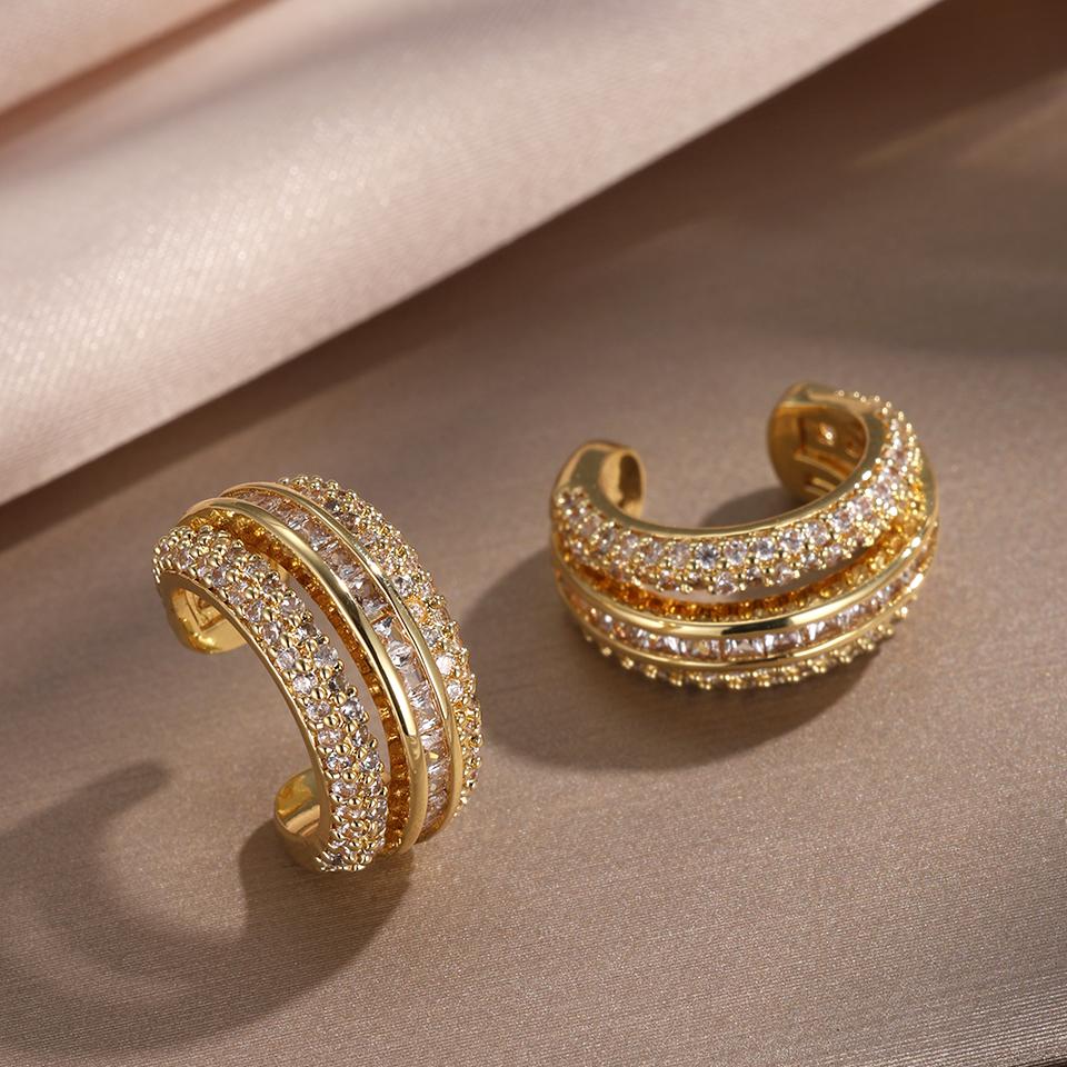 

ZAKOL Роскошные Массивные Блестящие Кристальные Серьги-Клипсы с Цирконием Модные Ледяные Круглые Хип-Хоп Серьги с Цирконием для Женщин и Мужчин