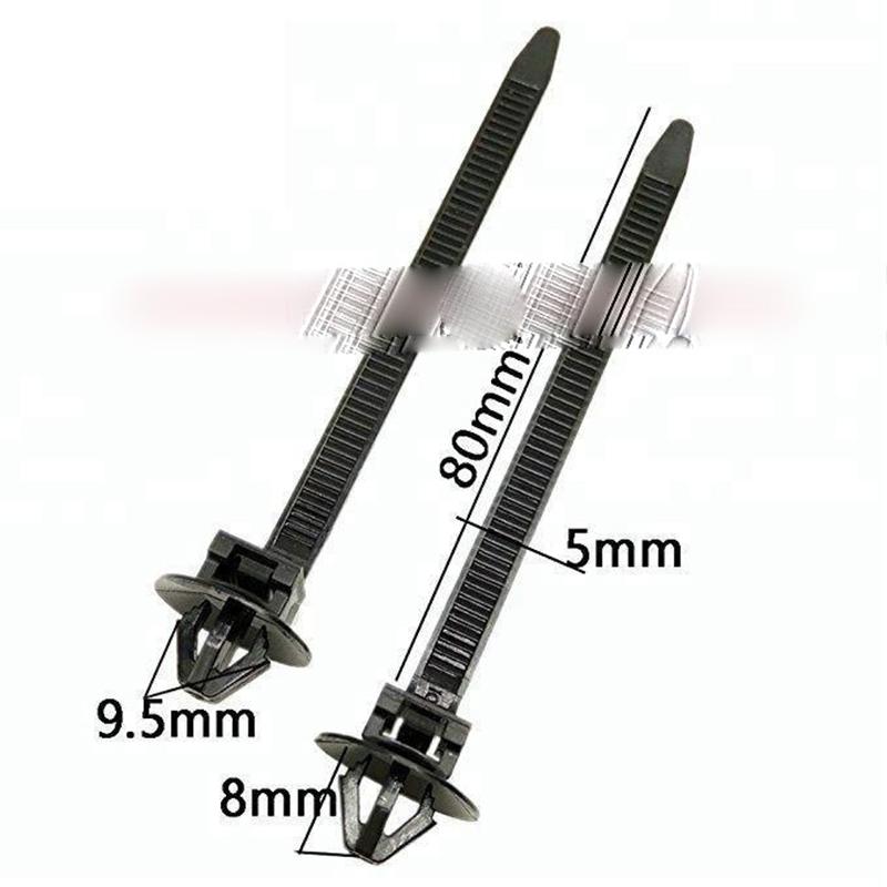 Car Hose Fastening Zip Strap Self Locking Nylon Cable Ties 25pcs Car Nylon Tie Wrap Cable Fixed Fastener Clips