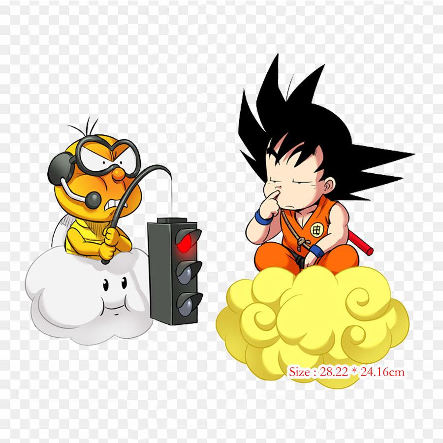 Toppe termoadesive per vestiti e borse, motivo: Dragon Ball Z, Goku e Majin Bu, lavabili, termoadesive.