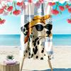 Dalmatian In Sunglasses Print Beach Towel Quick-drying for Travel Outdoor Sports Jogging Beach and Swimming