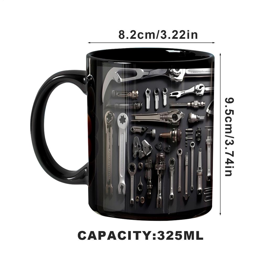 Creative Coffee Mug For Mechanics Mechanic Toolbox Set Mug Toolbox Coffee Cup Black Ceramic Mug For Coffee Ceramic Mug