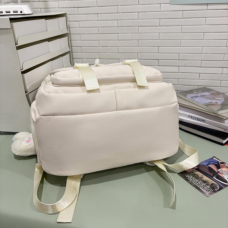 Skolväska med studentbokstavstryck, Stor kapacitet Ryggsäck för Kvinnor