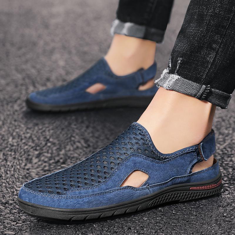 Hollow Sandals Men  Summer Outdoor Leisure Shoes Men Comfortable Footwear Business Platform Sandals