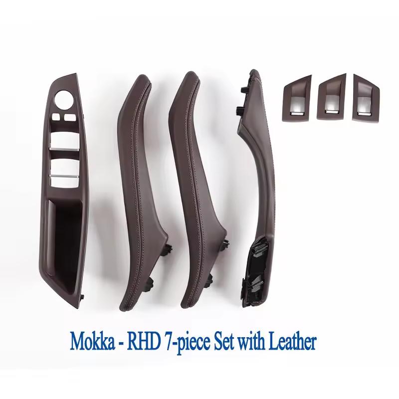 Price F10 F11 LHD RHD Leather Interior Door Pull Handle Assembly for BMW 5 Series F10 F11 F18 520i 523i 525i 528i 535i