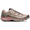 SALOMON XT 6 Shock Absorbers Low Top Casual Running Shoes Unisex Pink Brown Sneakers 477373