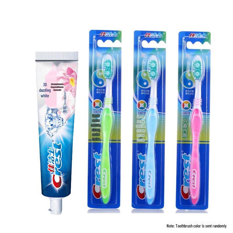 

Crest 3D White Morning Dew Lotus Toothpaste & Toothbrush Set