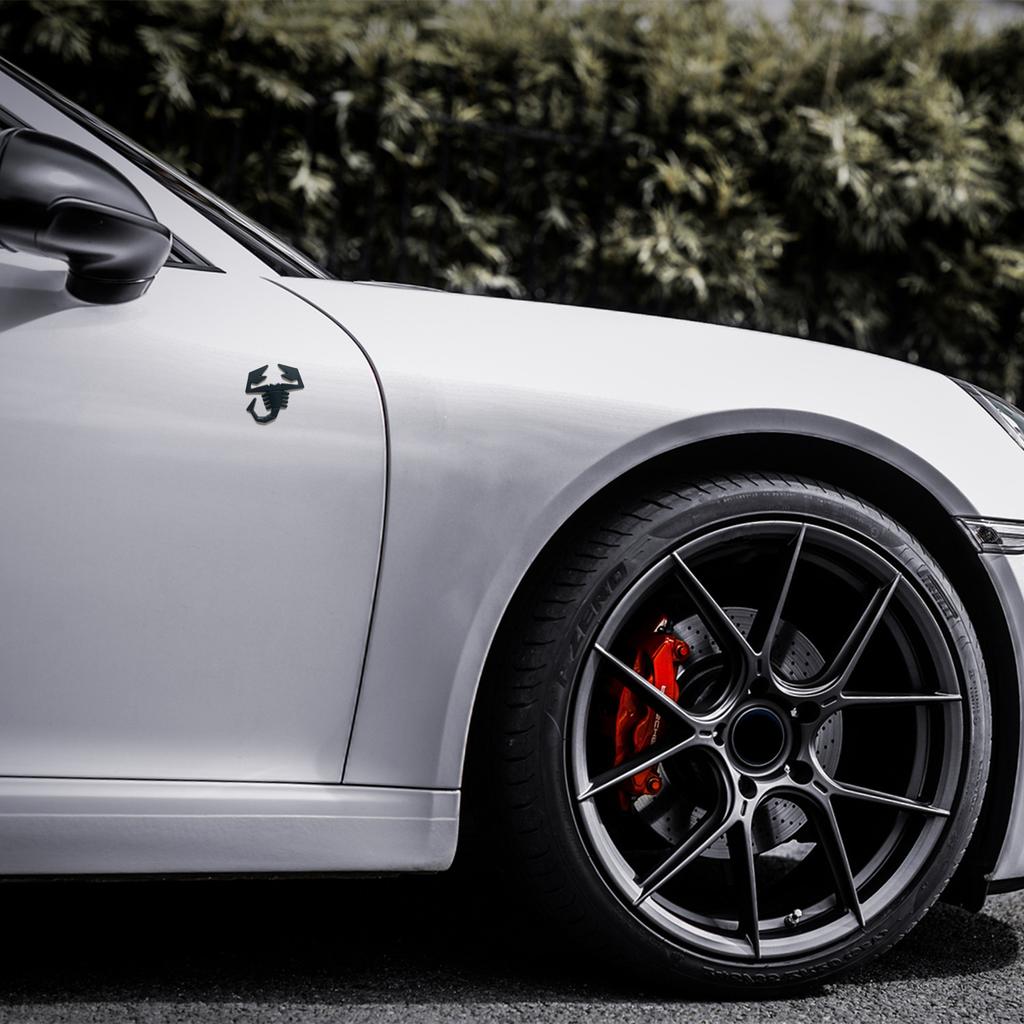 Styling auta 3D Štír Kovový Chrom Zinková slitina Samolepicí Odznak Značka Samolepka Dekál pro Abarth 500 600 124 125 595 Egea