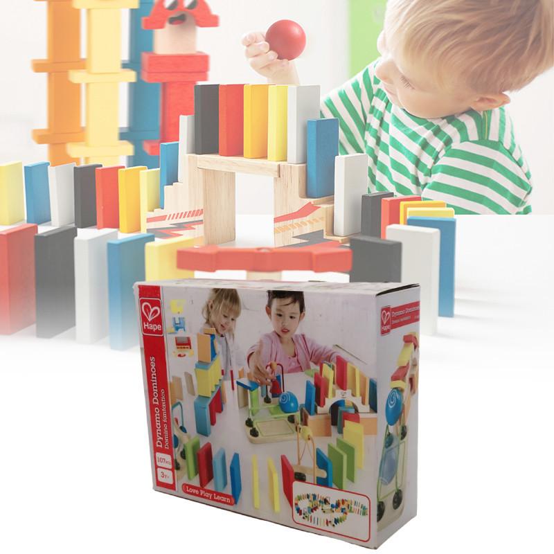 Super Fun Wooden Domino Blocks Set Creative Educational Toys For Boys And Girls